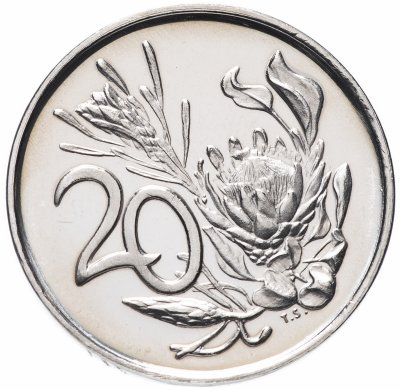 купить ЮАР 20 центов (cents) 1984
