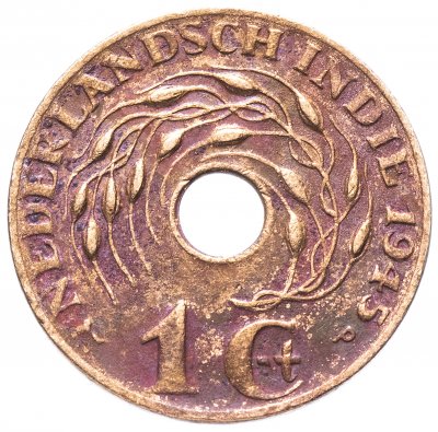 купить Голландская Ост-Индия 1 цент (cent) 1945 P знак монетного двора: "P" - Филадельфия