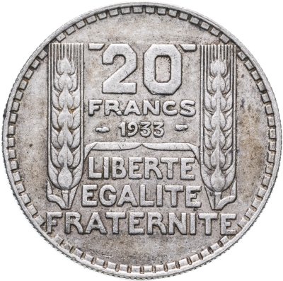 купить Франция 20 франков 1933