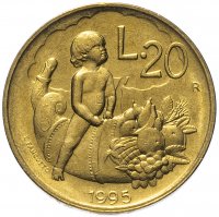 купить Сан-Марино 20 лир (lire) 1995