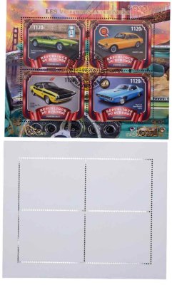 купить Бурунди марки квартблок "Автомобили. Машины. Ретро" 1120 франков 2017