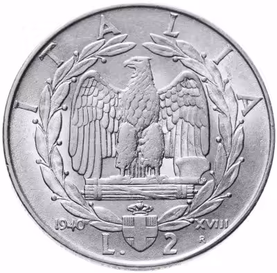 купить Италия 2 лиры 1940