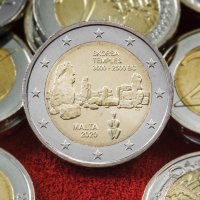 Купить Мальта 2 евро 2020 "Доисторические места Мальты - мегалитический храм Скорба"