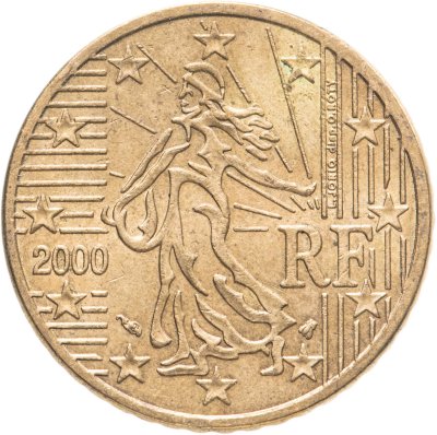 купить Франция 50 центов (cents) 1999-2001