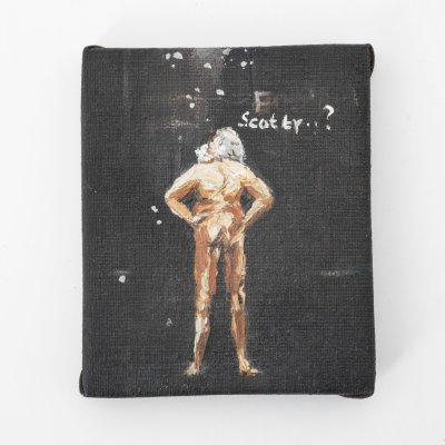 купить Картина (миниатюра) "Scotty..?", холст, масло, дерево, Европа, 1990-2000 гг.