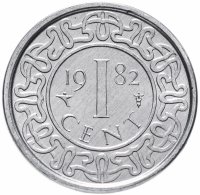 купить Суринам 1 цент (cent) 1982