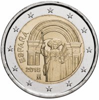 Купить Испания 2 евро 2018 "ЮНЕСКО - Сантьяго-де-Компостела"