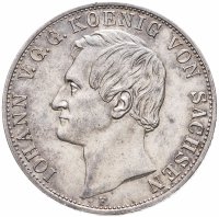 купить Саксония 2 талера 1855 Иоганн