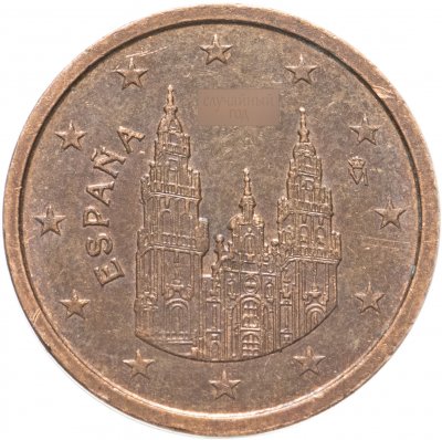 купить Испания 2 евро цента (euro cent) 2010-2021, случайная дата