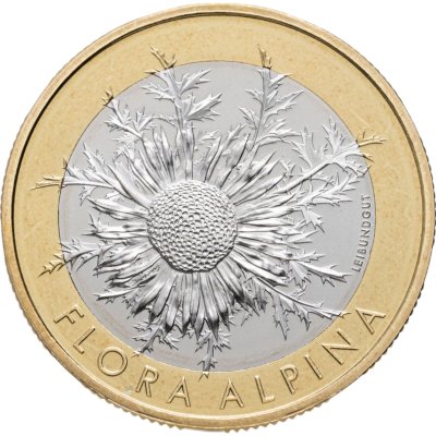 купить Швейцария 10 франков (francs) 2018 "Флора Альп - Колючник бесстебельный (Carlina acaulis)"