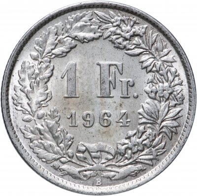 купить Швейцария 1 франк (franc) 1964