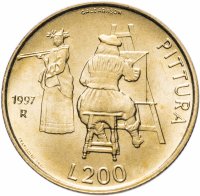 купить Сан-Марино 200 лир (lire) 1997