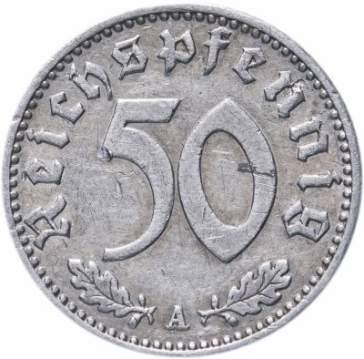 купить Фашистская Германия 50 рейх пфеннигов 1942 А