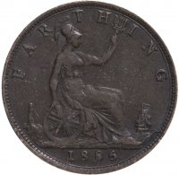 Купить Великобритания 1 фартинг (farthing) 1886