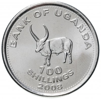 купить Уганда 100 шиллингов (shillings) 2008