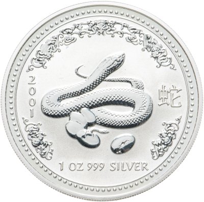 купить Австралия 1 доллар 2001 "Восточный календарь. Год змеи"