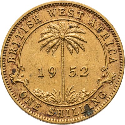 купить Британская Западная Африка 1 шиллинг (shilling) 1952