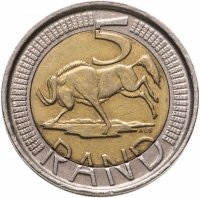 купить ЮАР 5 рандов (рэндов, rand) 2007