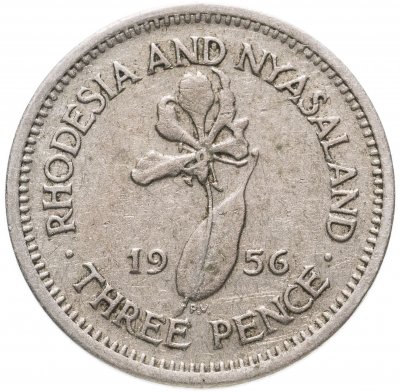 купить Родезия и Ньясаленд 3 пенса (pence) 1956-1964, случайный год