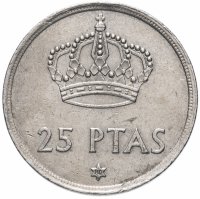 купить Испания 25 песет 1975г.