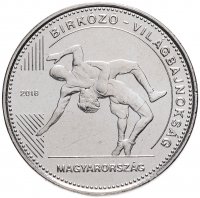 купить Венгрия 50 форинтов (forint) 2018 год (Чемпионат мира по борьбе. Будапешт 2018)