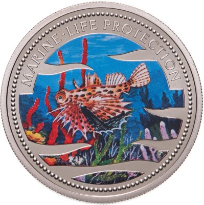купить Палау 1 доллар 2002 "Подводный мир - Вымирающие виды - Рыба огненная стрелка"