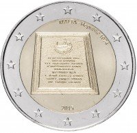 купить Мальта 2 евро 2015 "Введение республиканской формы правления в 1974 году"