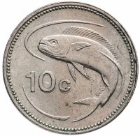 купить Мальта 10 центов (cents) 1991-2007 (герб)