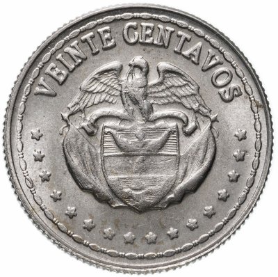 купить Колумбия 20 сентаво (centavos) 1963