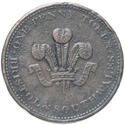 купить Великобритания Бристоль и Южный Уэльс 1 penny пенни 1811
