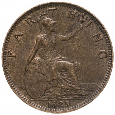 купить Великобритания 1 фартинг (farthing) 1929