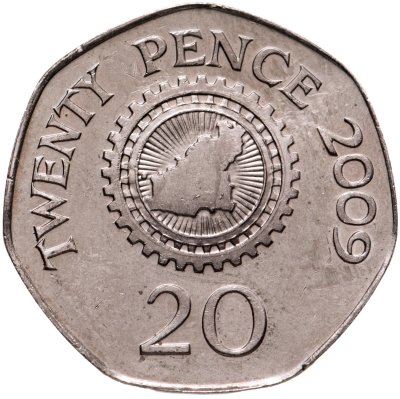 купить Гернси 20 пенсов (pence) 2009