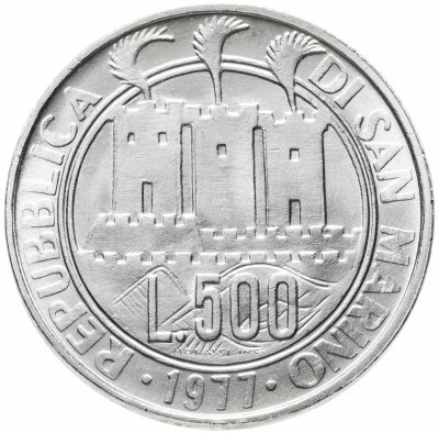 купить Сан-Марино 500 лир 1977 "Экология"