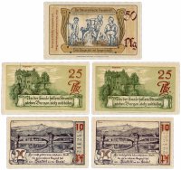 купить Германия (Тюрингия: Заальфельд/Заале) набор из 5 нотгельдов 1921