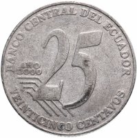купить Эквадор 25 сентаво (centavos) 2000