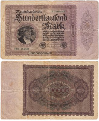 купить Германия 100000 марок 1923