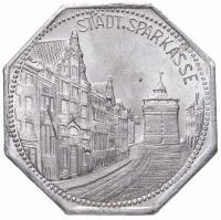 купить Германия (Нюрнберг) нотгельд 20 пфеннигов 1921 "Банк" трамвайный жетон