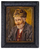 купить Картина "Мужской портрет", холст, масло, Западная Европа, 1940-1990 гг.