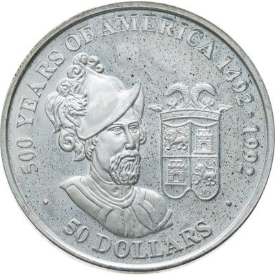 купить Острова Кука 50 долларов (dollars) 1991 "500-летие открытия Америки - Франсиско Писарро"