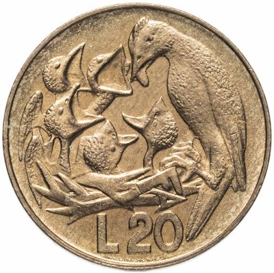 купить Сан-Марино 20 лир (lire) 1975 "Любовь у животных"