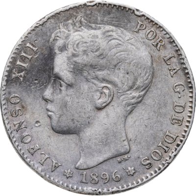 купить Испания 1 песета (peseta) 1896