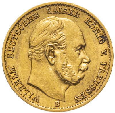 купить Германская Империя 10 марок (mark) 1873 B знак монетного двора: "B" - Бреслау