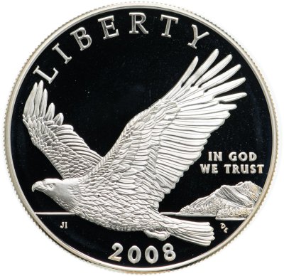 купить США 1 доллар (dollar) 2008 P американский белоголовый орлан