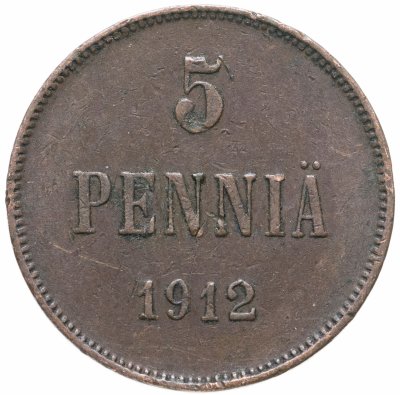 купить 5 пенни (pennia) 1912