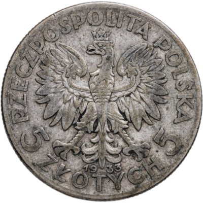 купить Польша 5 злотых (zlotych) 1933 Королева Ядвига