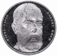 купить ФРГ 10 марок 1993 "150 лет со дня рождения Роберта Коха" (J)
