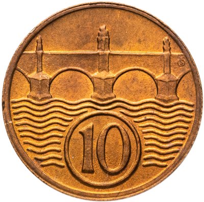 купить Чехословакия 10 геллеров (haleru) 1938