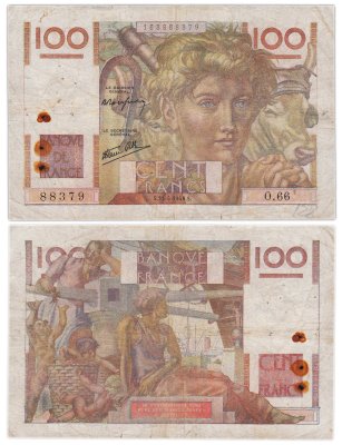 купить Франция 100 франков 1946