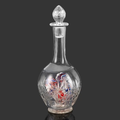 купить Графин (штоф) "Петух", стекло, резьба, гутная техника, Российская империя, 1900-1915 гг.