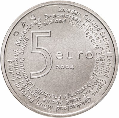 купить Нидерланды 5 евро 2004 "Члены Евросоюза"
